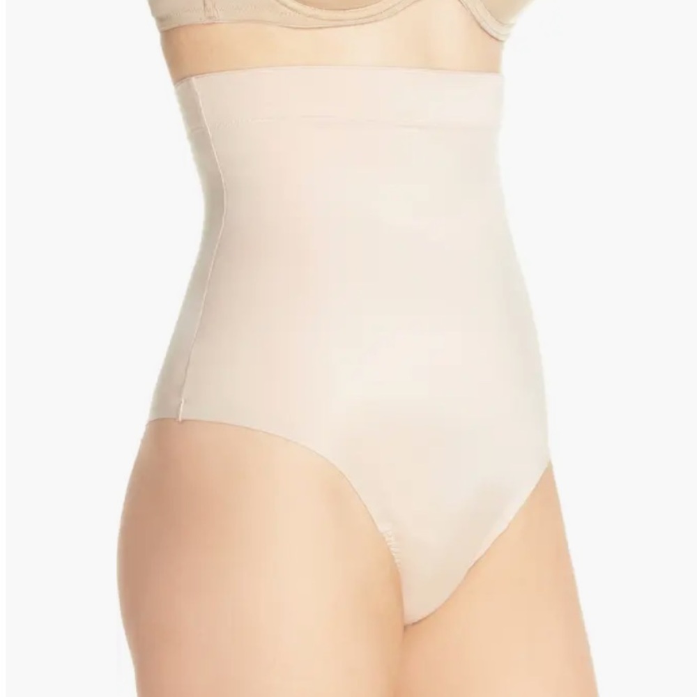 Spanx High Waist Thong, Beige, Size Medium NWOT!